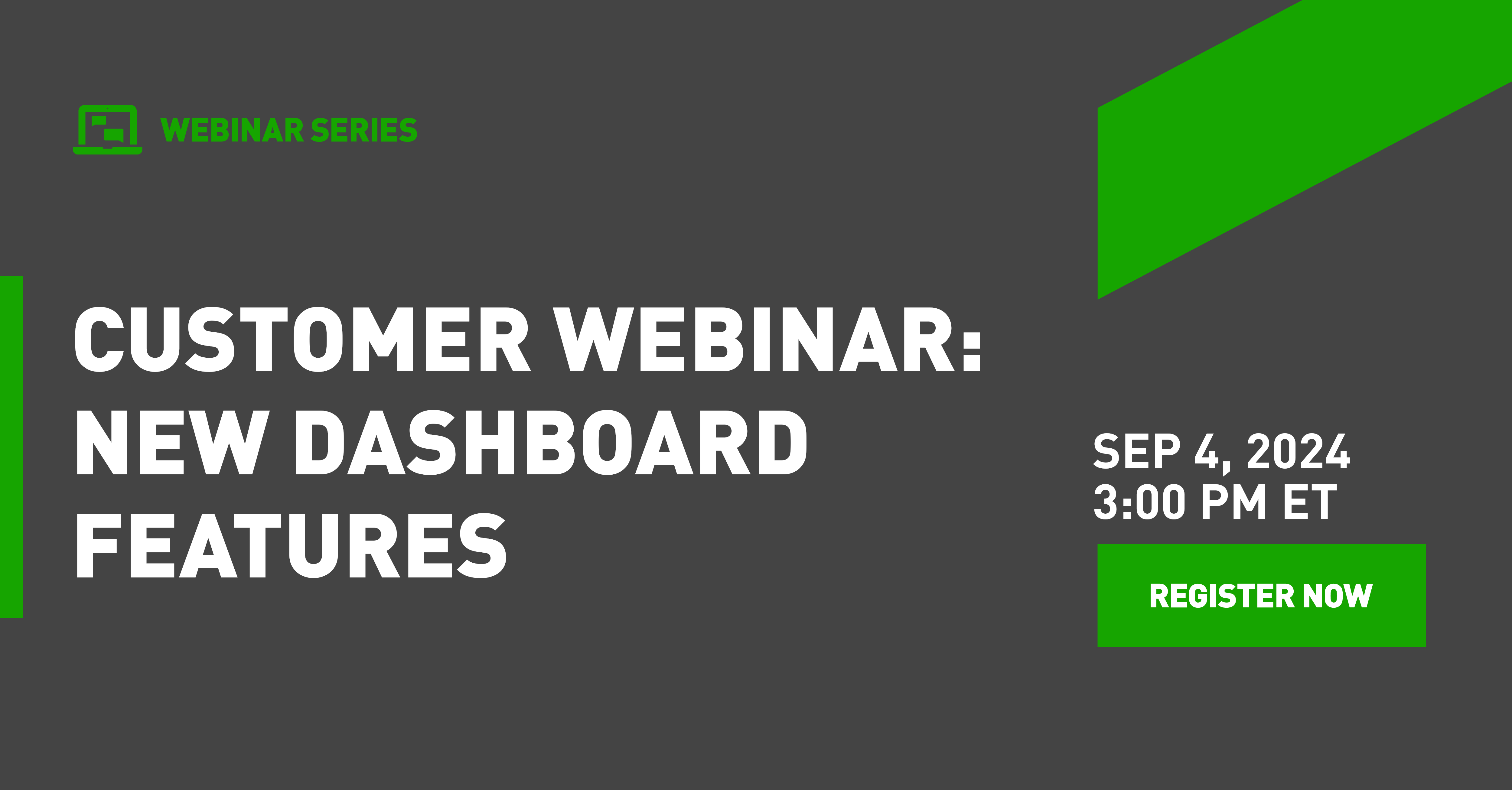 New Dashboard Features Webinar Meta